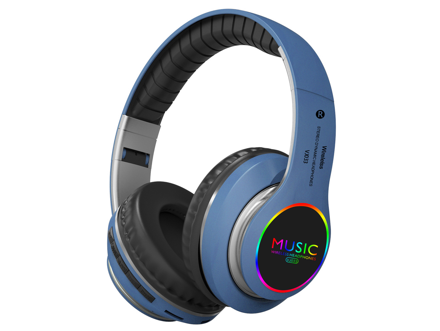GTB Studio Quality LED Wireless Over-Ear Bluetooth Sports Headphones