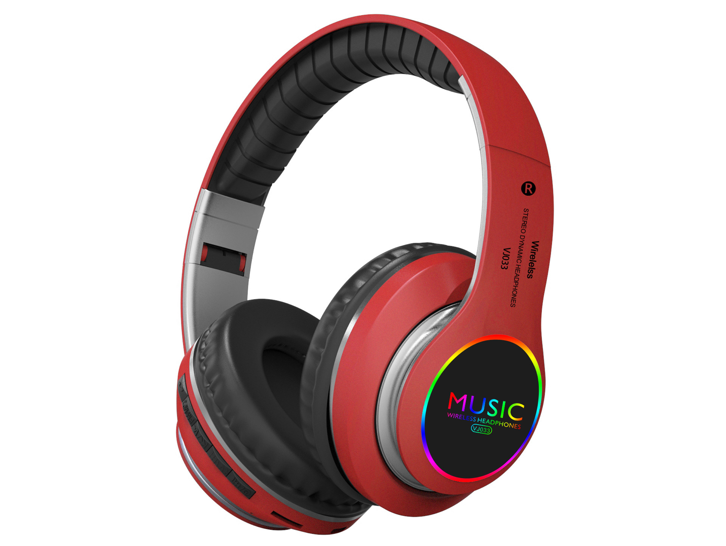 GTB Studio Quality LED Wireless Over-Ear Bluetooth Sports Headphones
